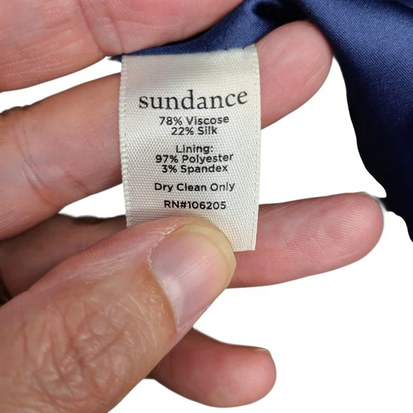 Sundance Blue Velvet Silk Blend Jacket Size Medium - Picture 15 of 15